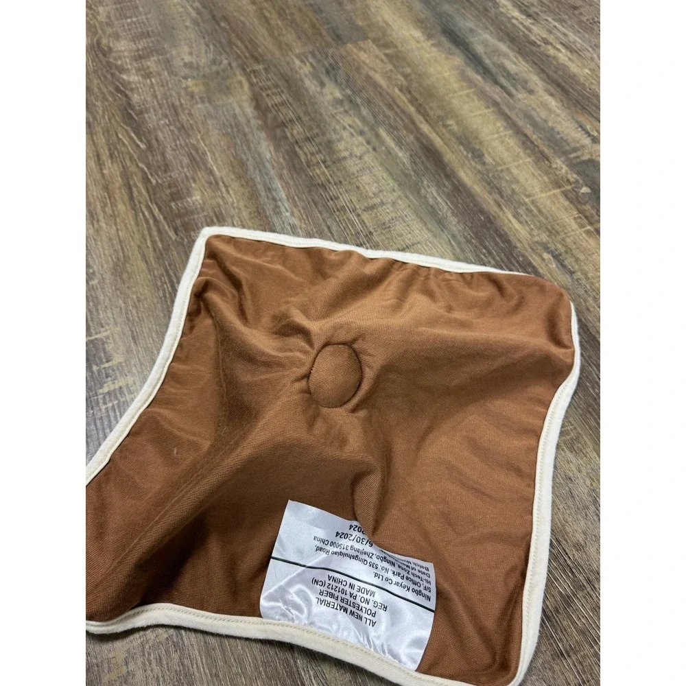 Brown Teddy Bear Plush Lovey Security Blanket Soft Velvety Infant Snuggler 14x14
